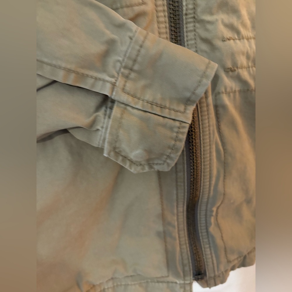 Madewell women’s utility passage jacket size small tan zipper front - Picture 5 of 11